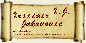 Krstimir Jakovović vizit kartica